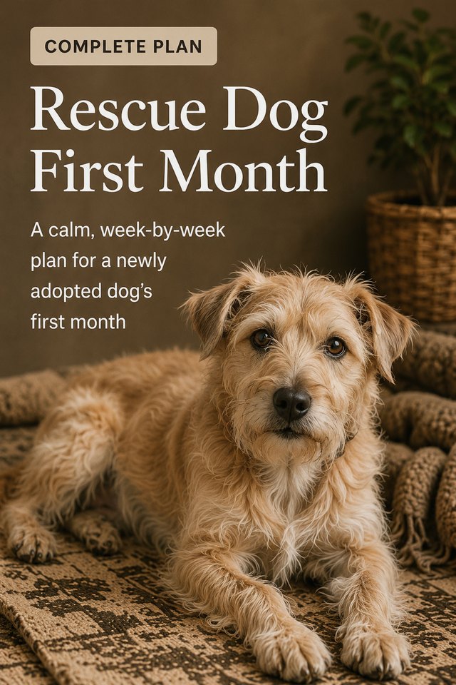 Cover of The Rescue Dog First Month Plan