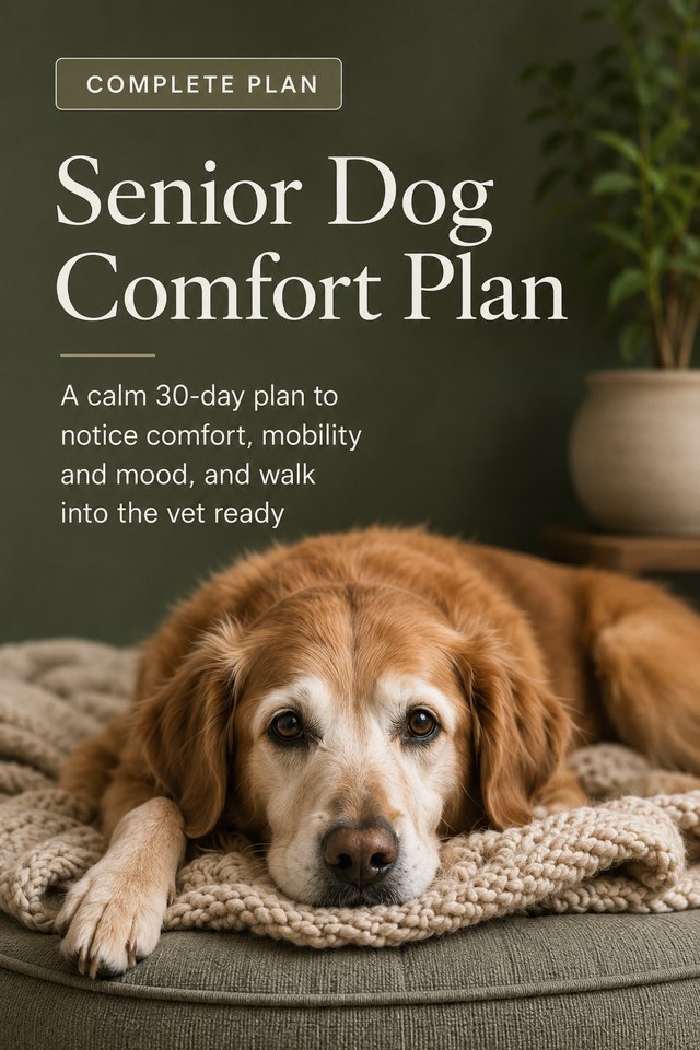 The Senior Dog Comfort Plan cover