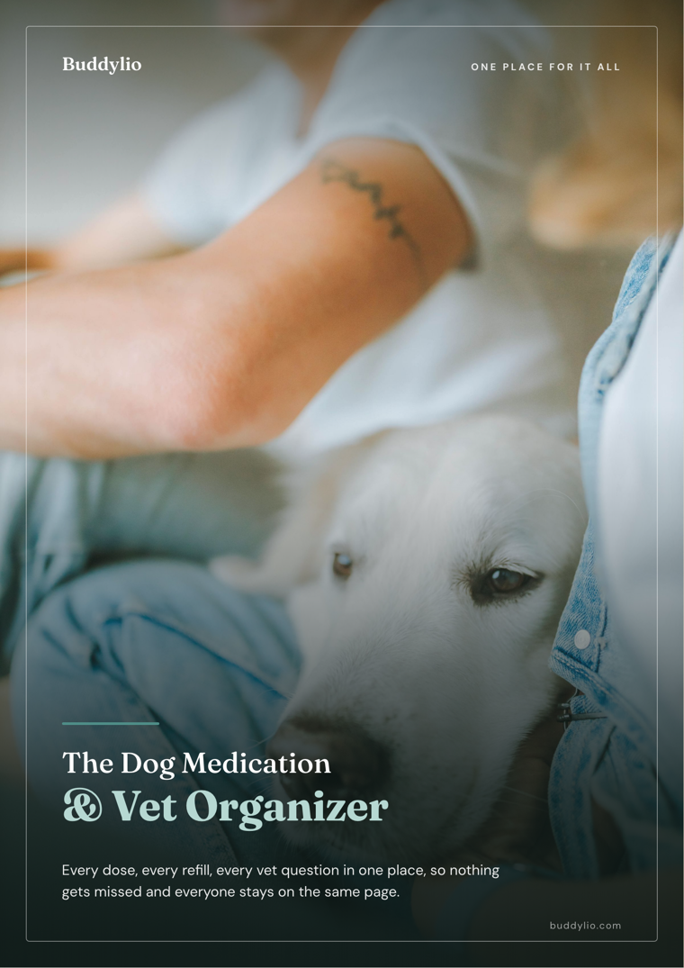 The Dog Medication and Vet Organizer cover